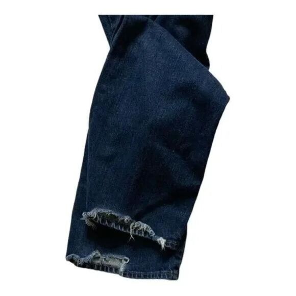 Arizona Jean Co The Original Boot Cut Denim Jeans Men Sz 38x32 Distressed Blue - Picture 8 of 11